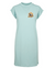 T-shirt jurk mintblauw Henk de Otter klein logo