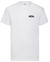 AD6. t-shirt wit met zwarte opdruk